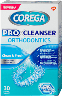 čisticí tablety Pro Cleanser Orthodontics Clean & Fresh COREGA