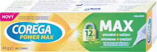 Fixačný krém na zubné náhrady Power Max Upevnenie + Sviežosť COREGA