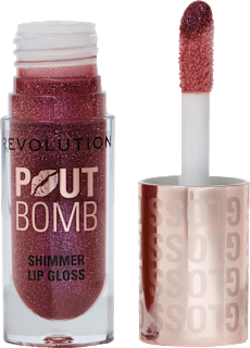 Lipgloss Pout Bomb,  Shimmer Berry Lustre REVOLUTION