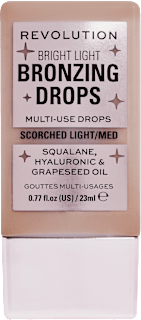 BRIGHT LIGHT BRONZING DROPS tečni bronzer - Scorched light/medium REVOLUTION
