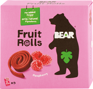 Malinové ovocné rolky Bear