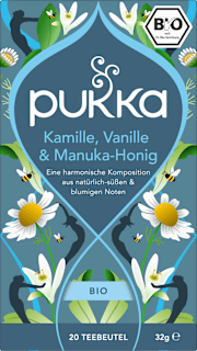 Kräutertee Kamille, Vanille & Manuka-Honig (20x1,6g) pukka