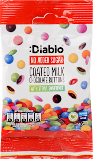 Tejcsokoládés drazsé hozzáadott cukor nélkül Diablo