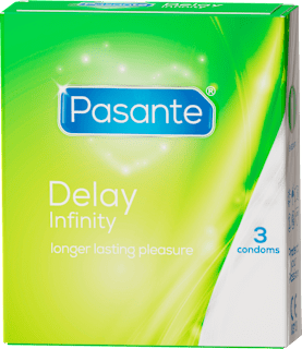 Prezerwatywy Delay/Infinity przedłużające stosunek 3szt. Pasante