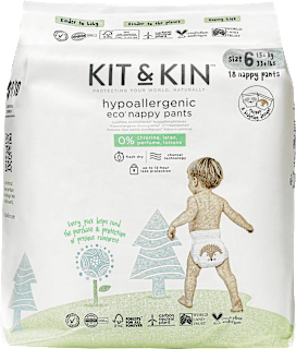 Hypoalergénne plienkové nohavičky, veľkosť 6, pre deti s hmotnosťou od 15 kg KIT&KIN
