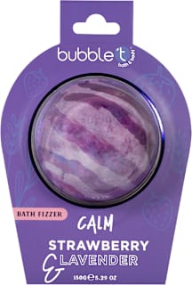 Бомбичка за вана Calm с ягода и лавандула bubble t