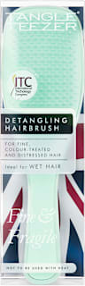 The Wet Detangler Fine&Fragile Jade Lagoon perie pentru păr TANGLE TEEZER