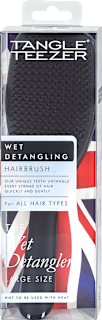 The Wet Detangler große Haarbürste schwarz Tangle Teezer