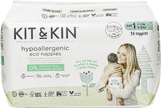 Hypoalergénne plienky, veľkosť 1, pre deti s hmotnosťou 2 – 5 kg KIT&KIN