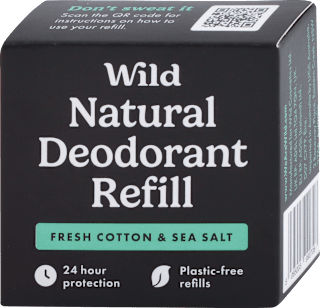 Férfi deo stift utántöltő pamut és tengeri só illattal Wild