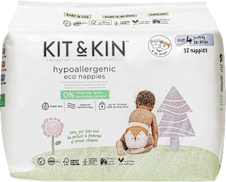 Hypoalergénne plienky, veľkosť 4, pre deti s hmotnosťou 9 – 14 kg KIT&KIN