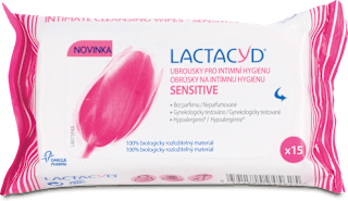 ubrousky na intimní hygienu Sensitive LACTACYD