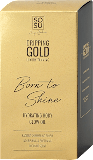 Trblietavý hydratačný olej Dripping Gold Born to Shine, zlatý  SOSU