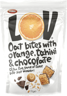 LOV zobeni slatki zalogaji - narandža, tahini i čokolada Pellito