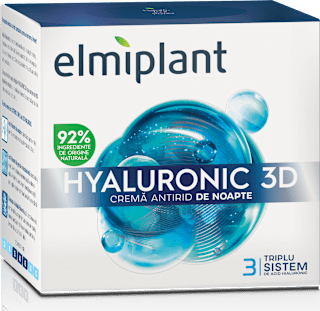 Hyaluronic 3d cremă antirid de noapte Elmiplant