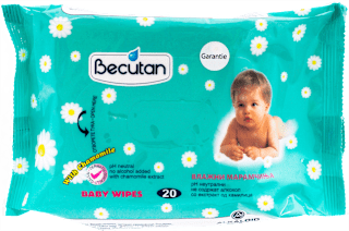 Vlažne maramice s ekstraktom kamilice Becutan