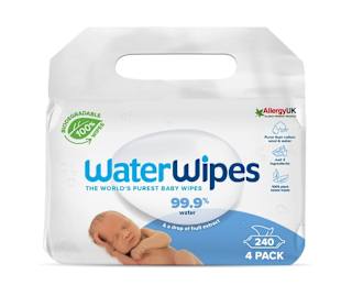 Vlhčené utierky 4x60 WaterWipes