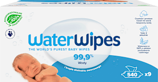 Chusteczki nawilżane (9x60 szt) WaterWipes