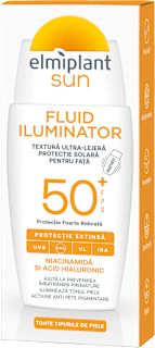 Fluid Iluminator UV cu Protecție Solară SPF50 Elmiplant
