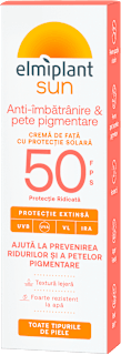 Cremă de față cu protecție solară SPF50 Anti-Spot Elmiplant
