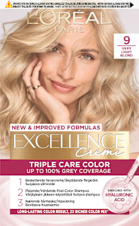 Vopsea de păr permanentă cu amoniac 9 L'ORÉAL PARiS EXCELLENCE Creme