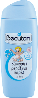 2u1 šampon i penušava kupka za decu Becutan