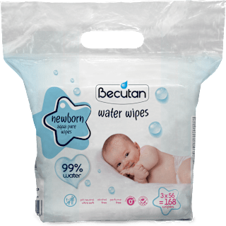 newborn dječije vlažne maramice s 99% vode, 3x56 Becutan