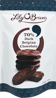 Temna belgijska čokolada, 70 % kakava LILY O'BRIEN'S