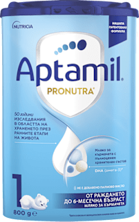 Мляко за кърмачета за начално хранене Pronutra 1 ( от 0+ до 6 месеца) Aptamil