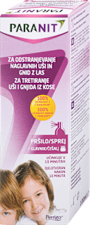 Pršilo za odstranjevanje naglavnih uši in gnid Paranit