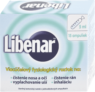 Viacúčelový fyziologický roztok v ampulkách Libenar