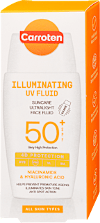 ILLUMINATING fluid za zaštitu od sunca, SPF 50 Carroten