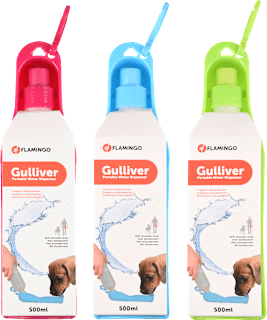 tragbarer Wasserspender 500 ml für unterwegs Flamingo