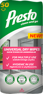 clean and go univerzalne suve krpice za čišćenje Presto