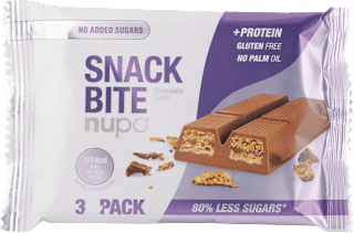 Chrumkavá tyčinka Snack Bite Chocolate Break s proteínom nupo