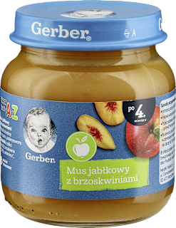 Deserek jabłko z brzoskwiniami Gerber
