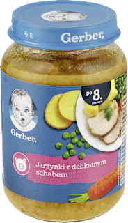 Obiadek jarzynki z delikatnym schabem  Gerber