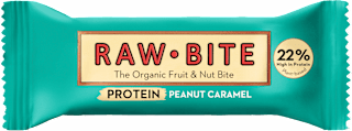 Barretta proteica 22% biologica Peanut Caramel RAW BITE