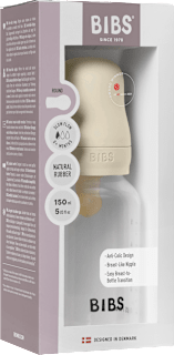 Babyflasche Latex creme, von Geburt an, 150 ml BIBS