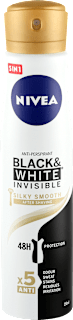 Black & White Invisible Део спрей Silky Smooth NIVEA