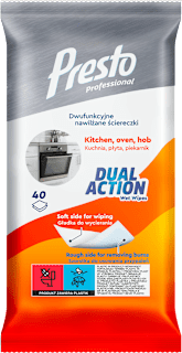 DUAL ACTION vlažne maramice za čišćenje kuhinje Presto