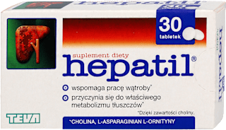 Suplement diety wspomagający pracę wątroby, tabletki HEPATIL