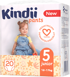 Pieluchomajtki junior rozmiar 5, 12-17 kg Kindii
