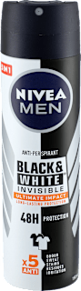 Antitranspirant Deospray Black & White Invisible Ulitmate Impact NIVEA MEN