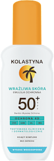 Emulsja ochronna w sprayu SPF50+ Wrażliwa skóra Kolastyna Sun