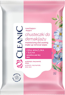 Vlažne maramice za skidanje šminke za suvu i osetljivu kožu Cleanic
