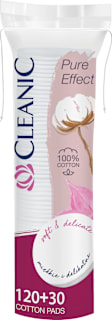 Dischete demachiante din bumbac 120+30 Cleanic