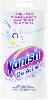 Odplamiacz do białych tkanin w płynie Vanish Oxi Action