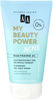 Oczyszczający żel do mycia twarzy My beauty power acne  AA