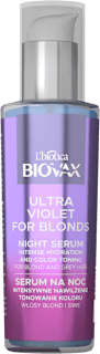 Ultra Violet for Blonds nocne serum do włosów BIOVAX